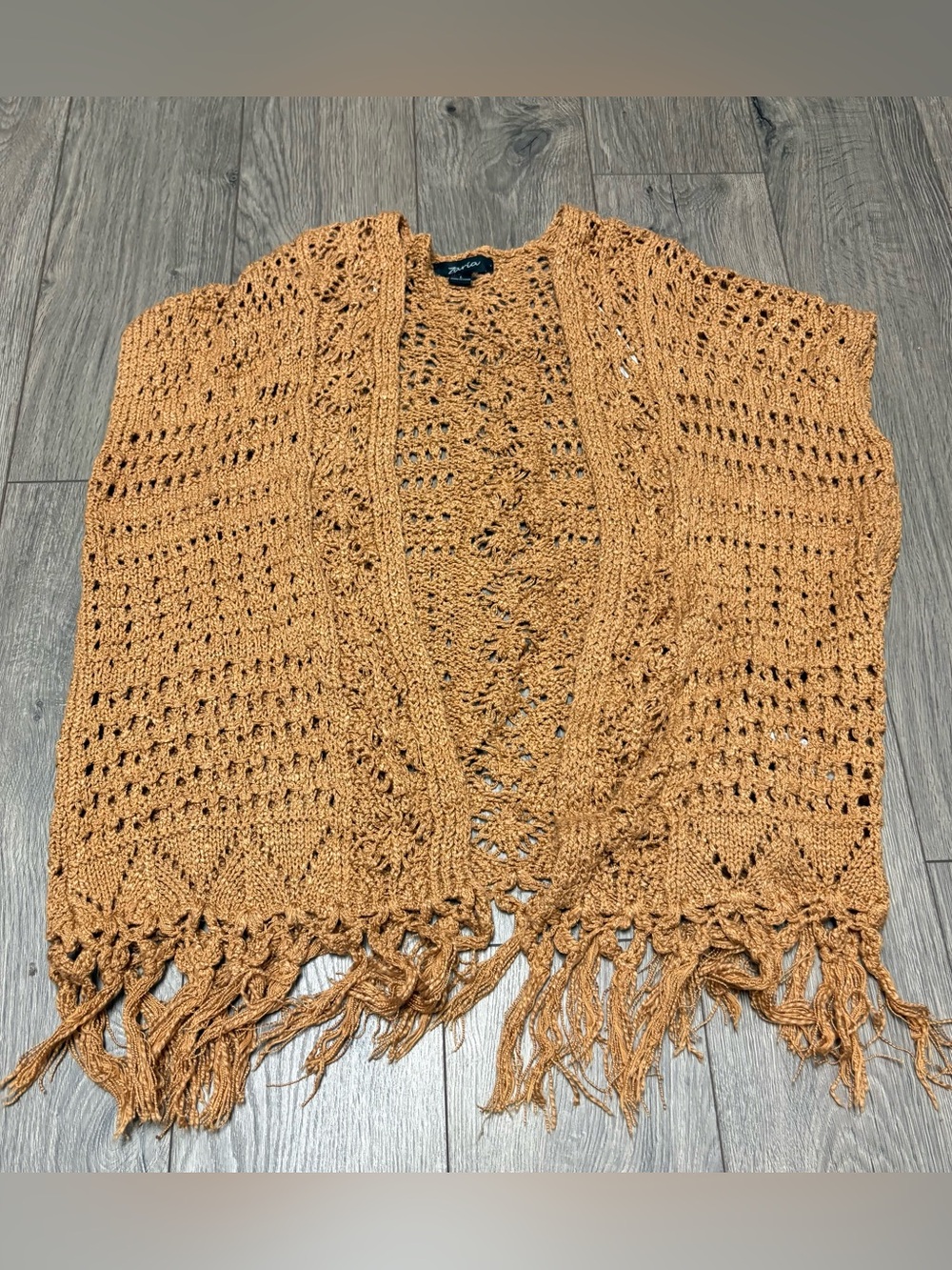 Mustard yellow cardigan knit sweater
